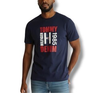 Tommy Hilfiger Mens Navy Blue T Shirt Size XL
